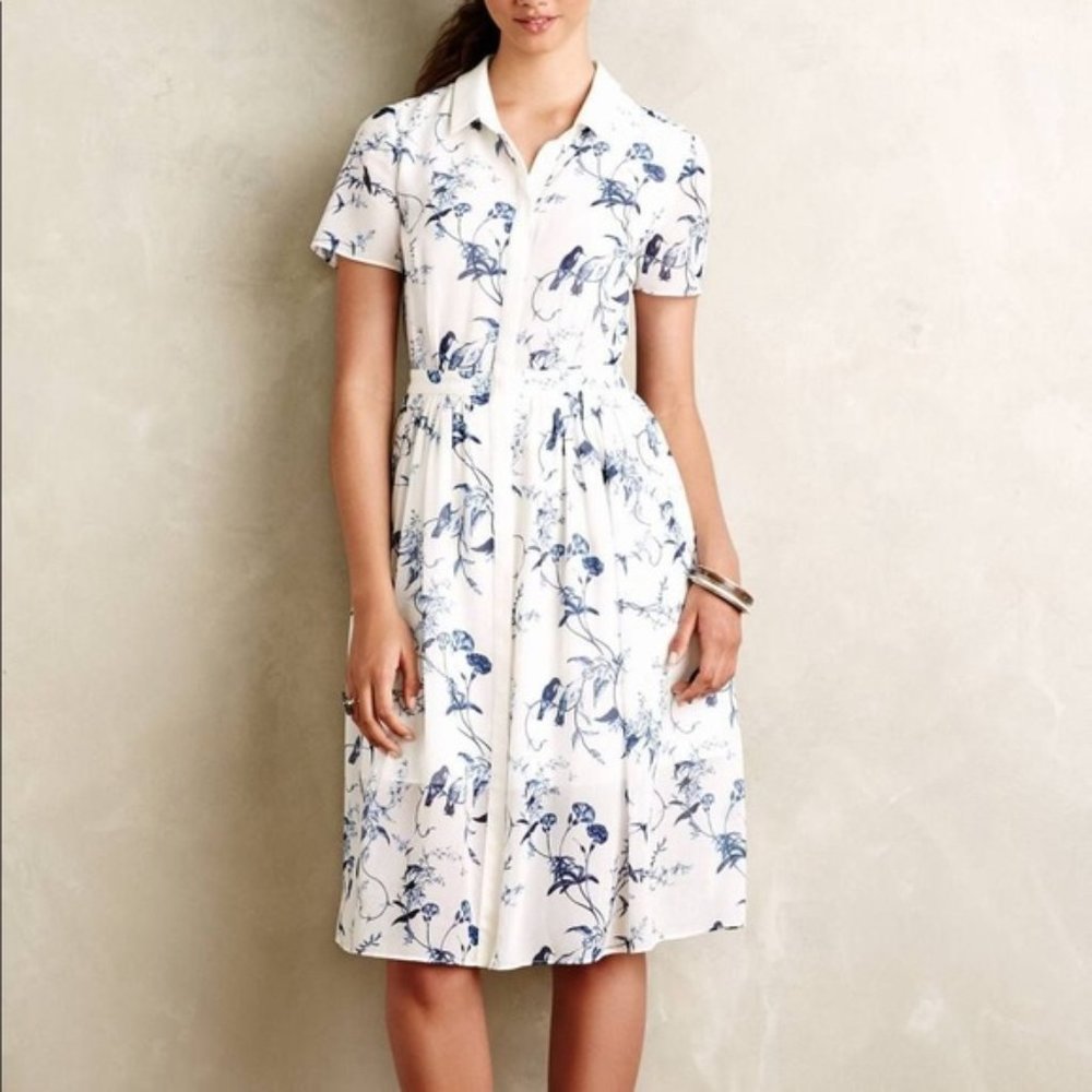 Erin Fetherston 100% Silk Shirtdress